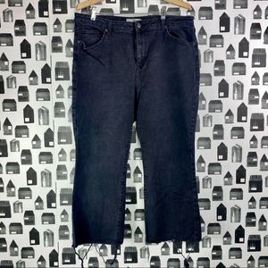 Topshop | Women’s Dree Black Raw Hem Denim Jeans